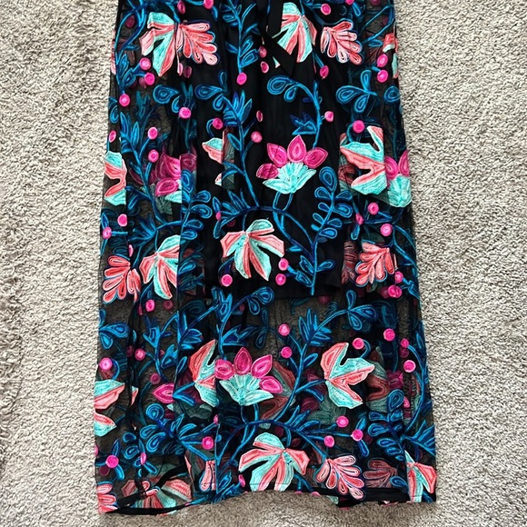 RARE Anthropologie Eva Franco Embroidered Dress - Size 6 - Picture 4 of 6